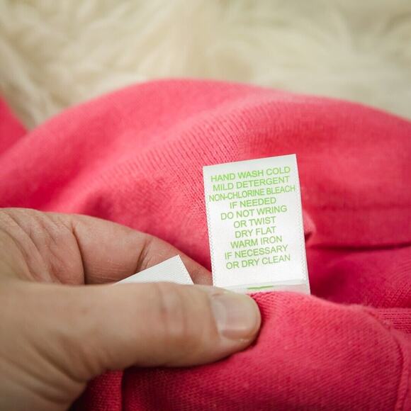 Lilly Pulitzer Size XS Pink V Neck Dolman Sleeve Silk Cotton Pullover Sweater - Picture 5 of 6